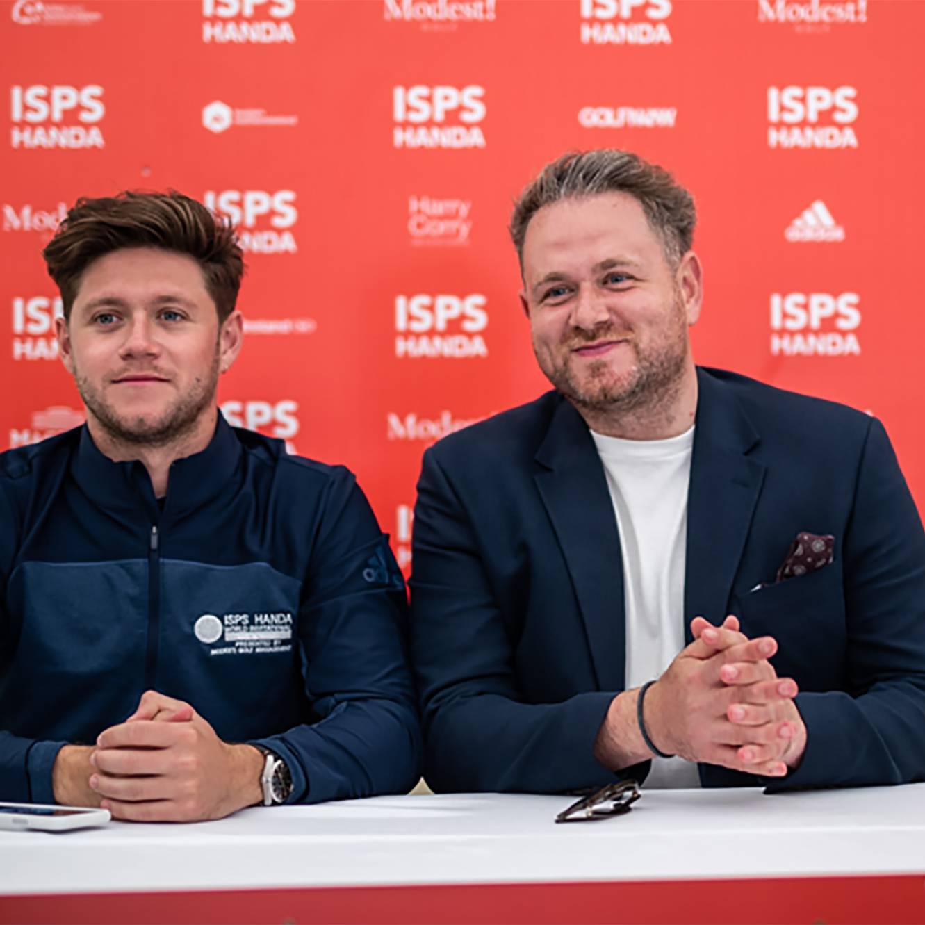 Modest! Golf's Niall Horan and Mark McDonnell